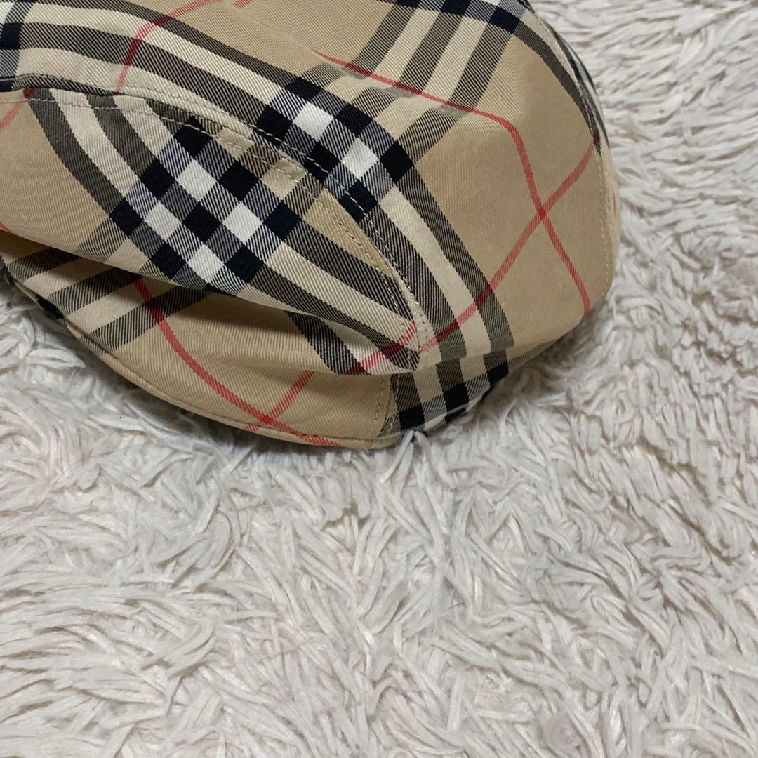 BURBERRY【美品】L ノバチェック 正規品 ハンチング キャスケット 帽子