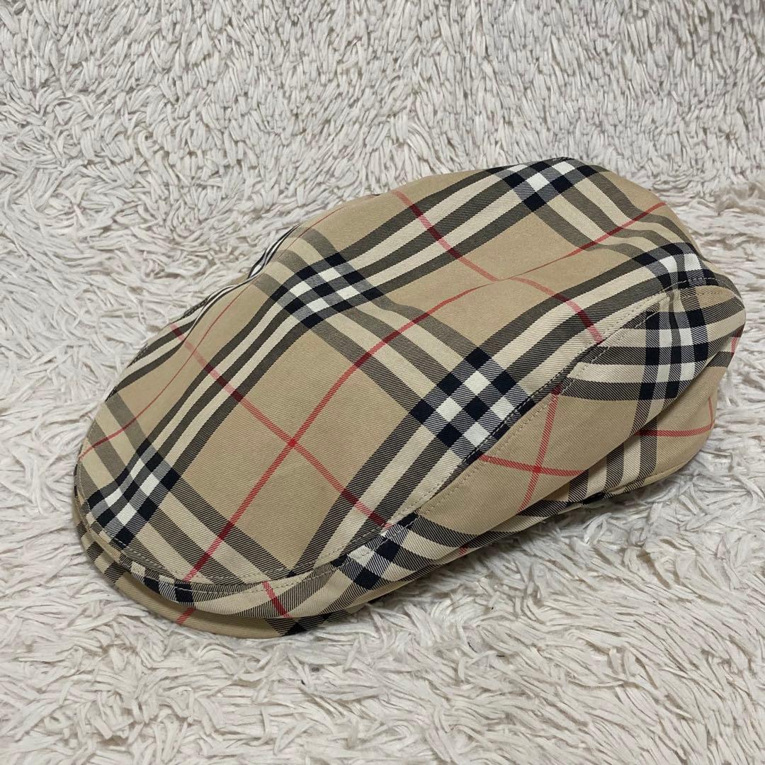BURBERRY【美品】L ノバチェック 正規品 ハンチング キャスケット 帽子