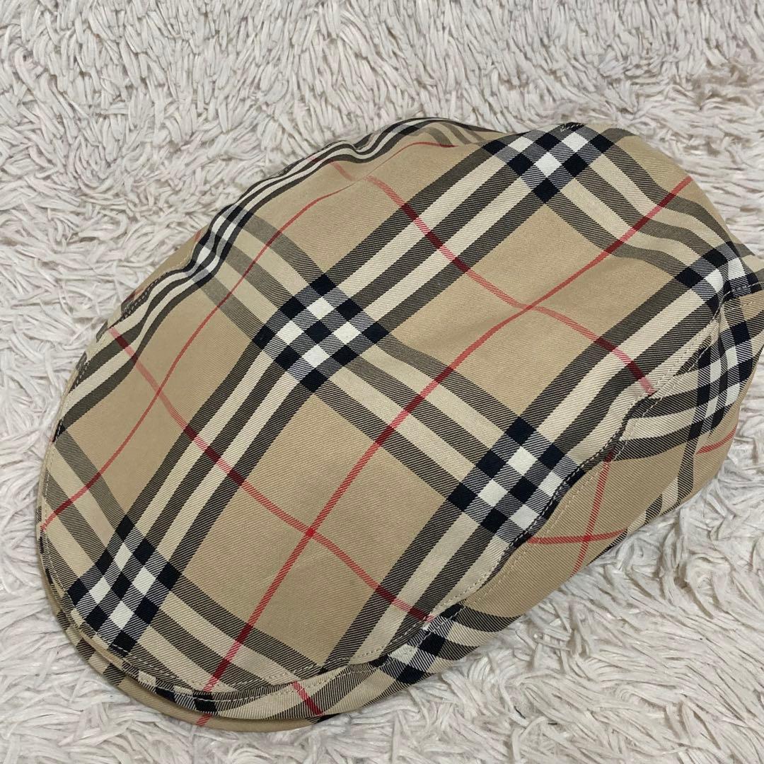 BURBERRY【美品】L ノバチェック 正規品 ハンチング キャスケット 帽子