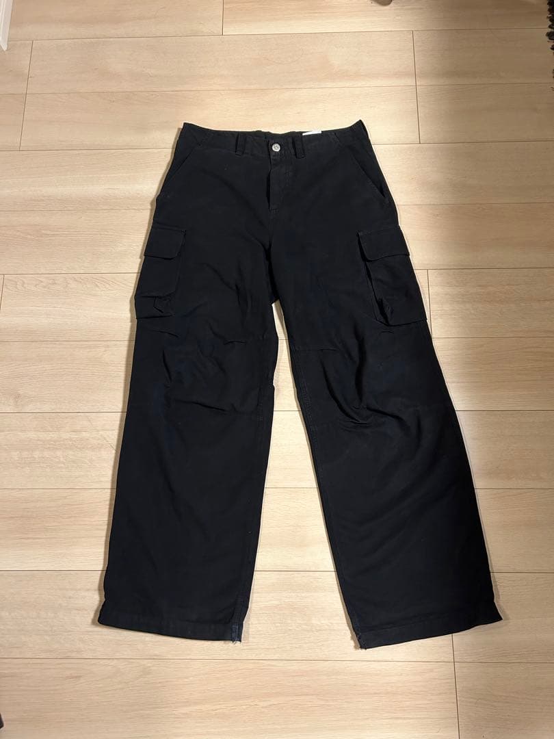 OUR LEGACY ブラックカーゴパンツ 46