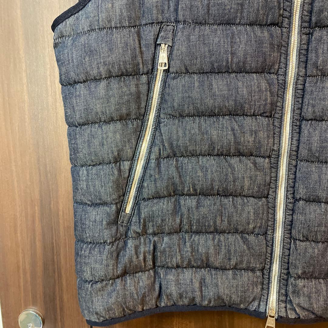 モンクレール　ダウンベスト　ダウン　ベスト　デニム　サイズ3