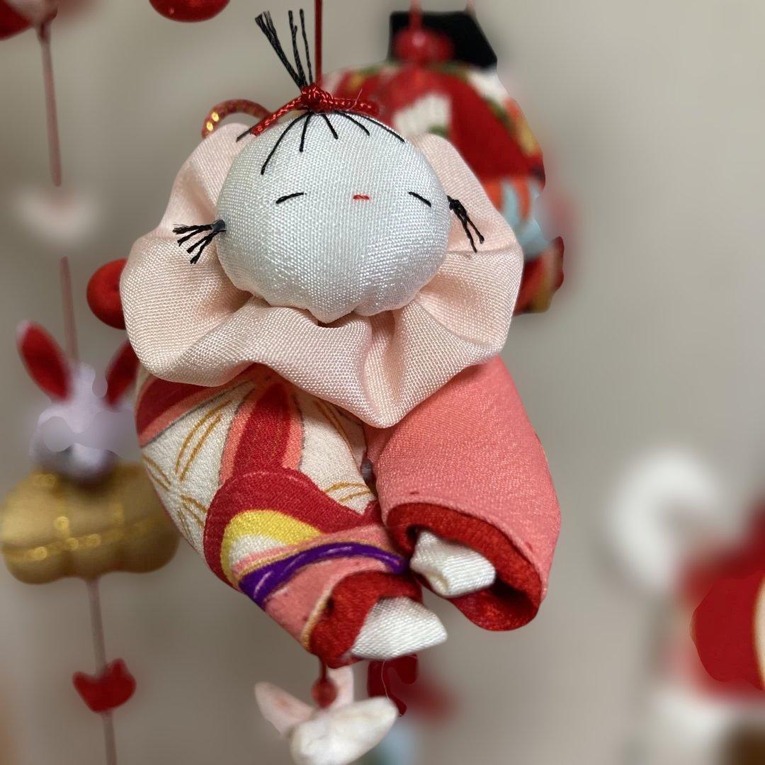624 吊るし雛　吊るし飾り　つるし雛　つるし飾り　さげもん　ハンドメイド