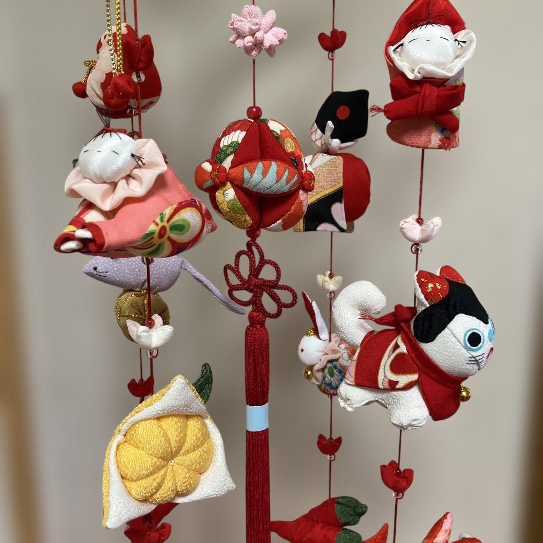 624 吊るし雛　吊るし飾り　つるし雛　つるし飾り　さげもん　ハンドメイド