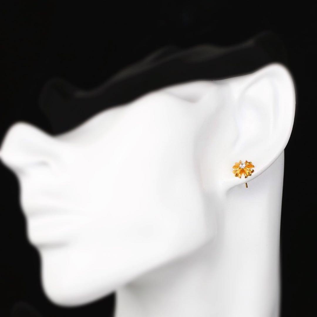 22k スタッドピアス　chプラス　ワンダイヤ スタッドピアス メンズ　片耳