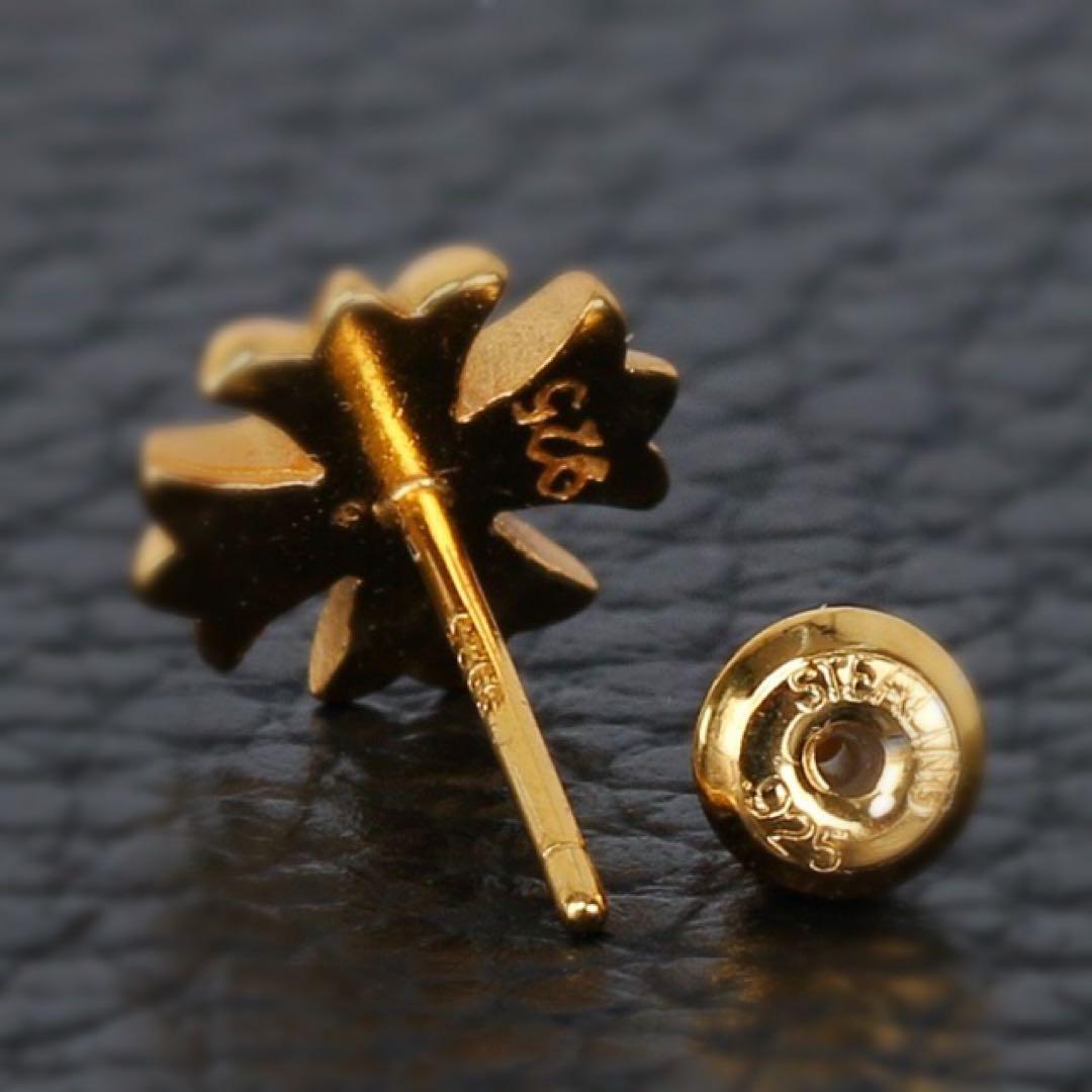 22k スタッドピアス　chプラス　ワンダイヤ スタッドピアス メンズ　片耳