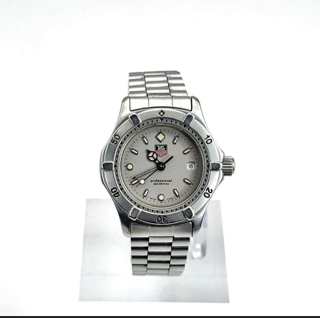 新品電池✨　美品　タグホイヤー　プロフェッショナル　グレー文字盤　WE1411