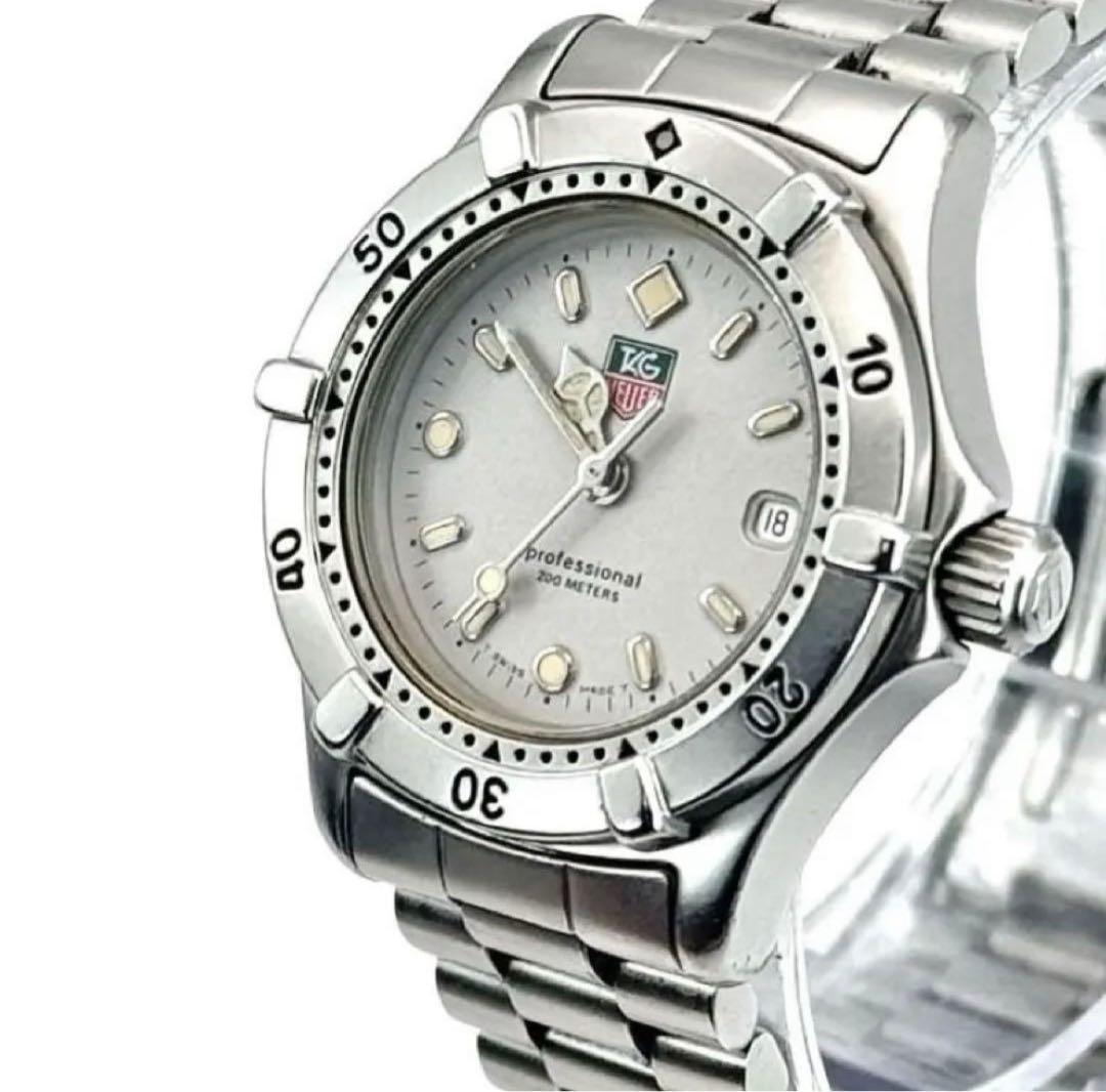 新品電池✨　美品　タグホイヤー　プロフェッショナル　グレー文字盤　WE1411