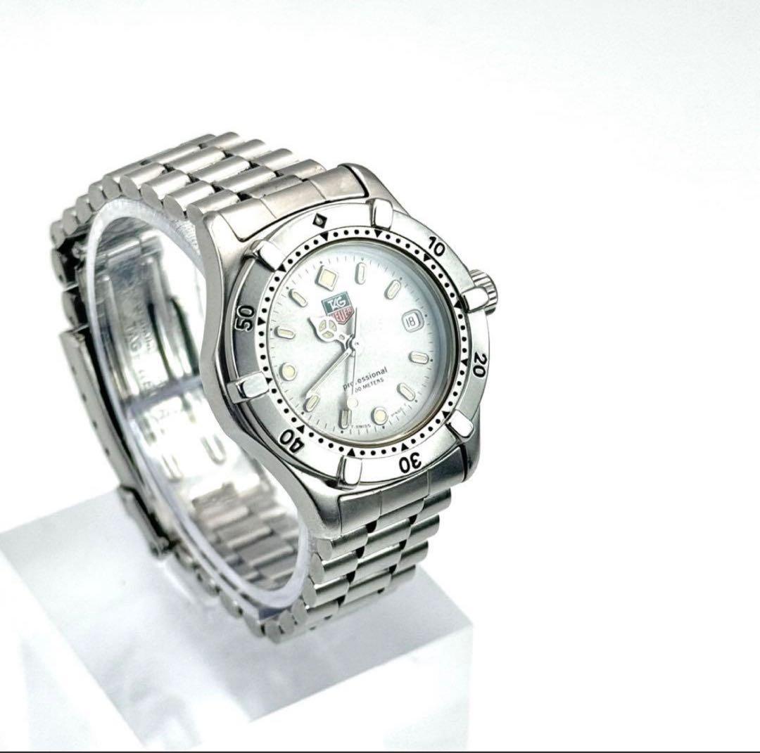 新品電池✨　美品　タグホイヤー　プロフェッショナル　グレー文字盤　WE1411