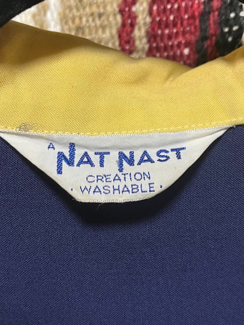 50〜60,s NAT NASTボーリングシャツ程度良好
