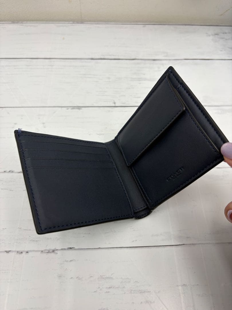 美品✴︎coach コーチ　メンズ　財布　二つ折り財布