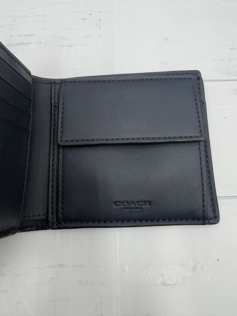 美品✴︎coach コーチ　メンズ　財布　二つ折り財布