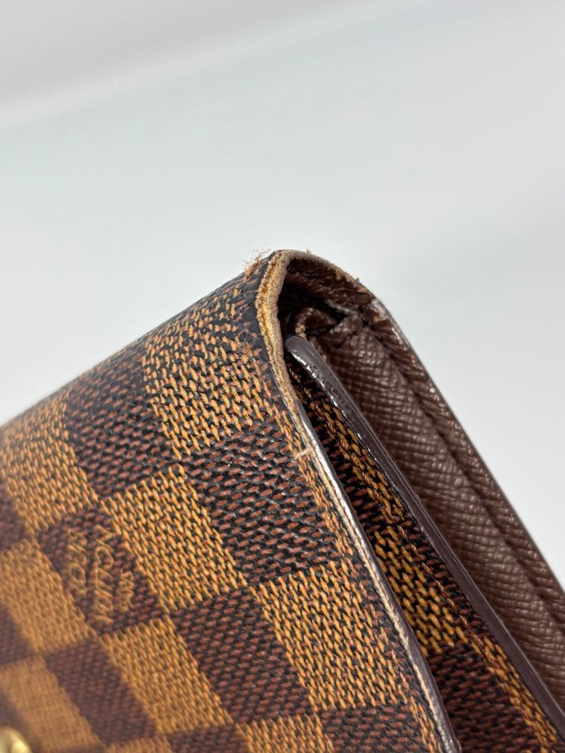 LOUIS VUITTON ルイヴィトン ダミエ 長財布 二つ折り ブラウン