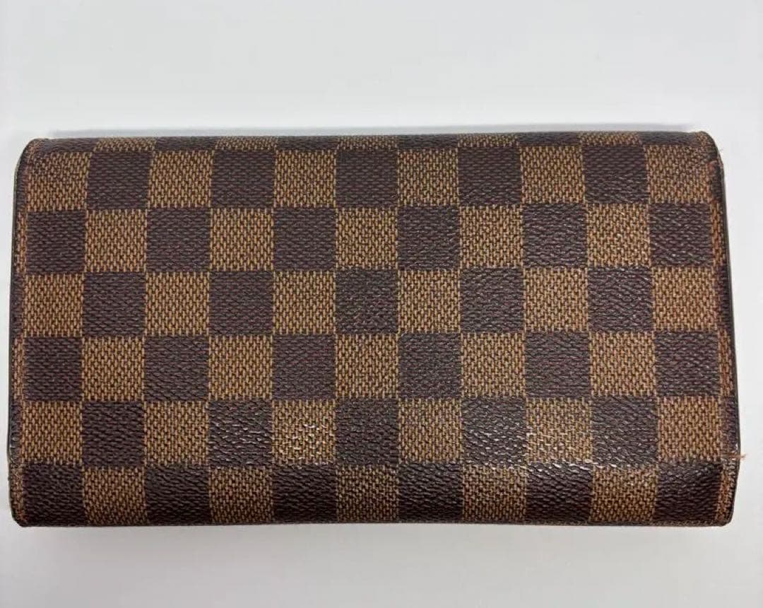 LOUIS VUITTON ルイヴィトン ダミエ 長財布 二つ折り ブラウン