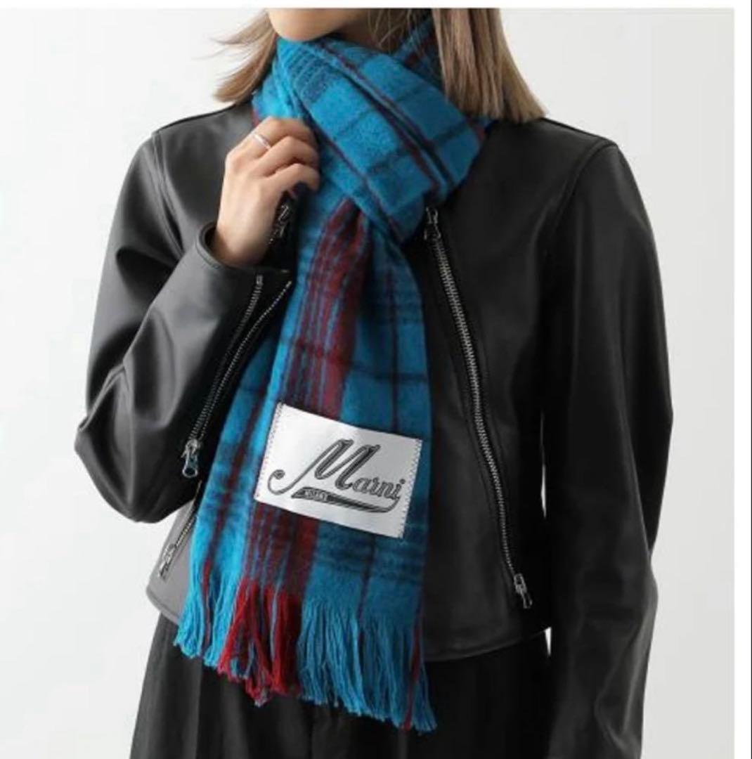 【専用】Marni チェック柄ウールマフラー