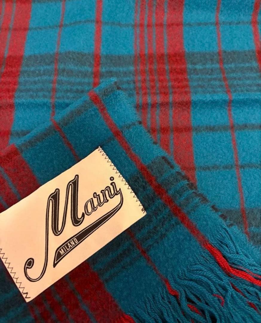 【専用】Marni チェック柄ウールマフラー