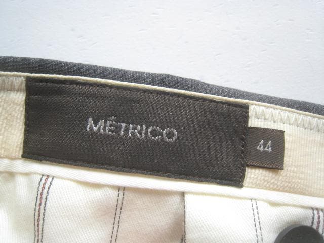 イタリア製 METRICO 5ポケット ウールスラックス パンツ 44 S