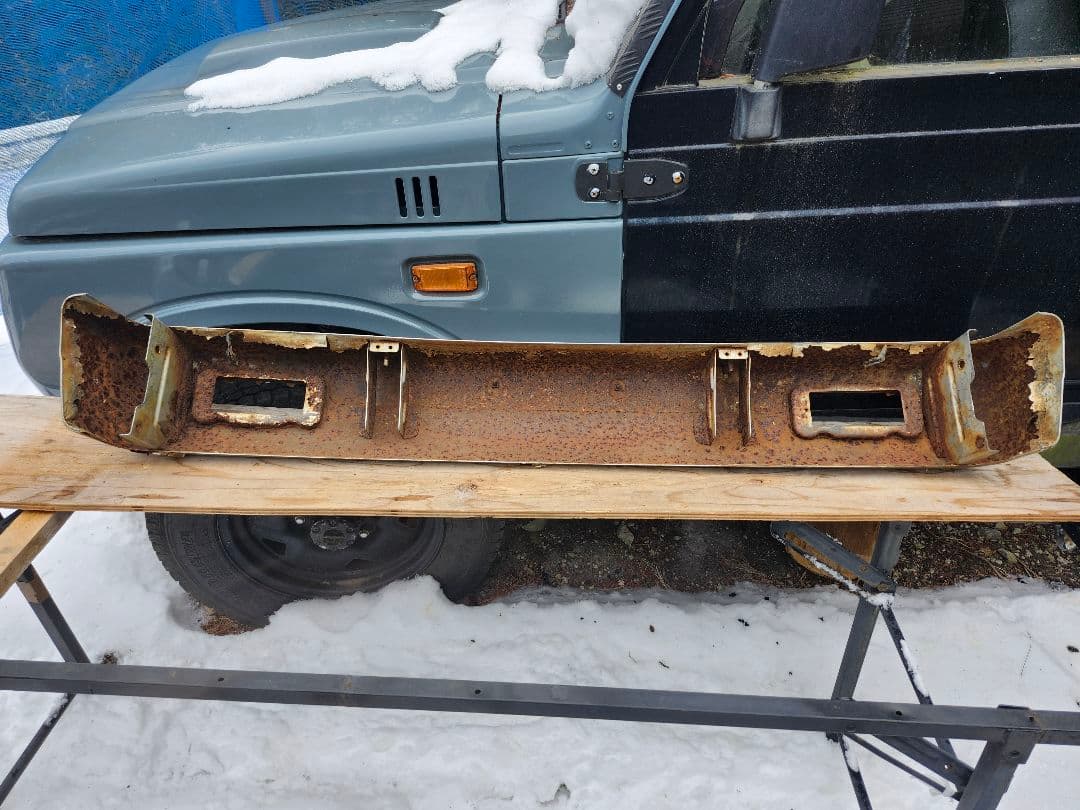 も*ず様 激レア❗スズキ SUZUKI ジムニー JA11 純正メッキバンバー