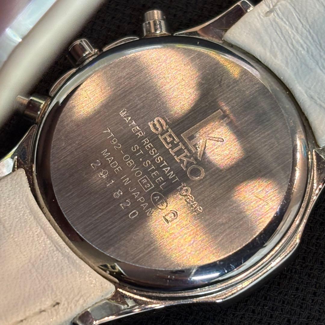 【稼動品】 セイコー ルキア 7T92-0BV0 クロノグラフ クォーツ