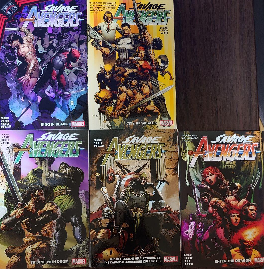 アメコミ　marvel　サヴェッジ　アベンジャーズ　全5巻セット　ウルヴァリン