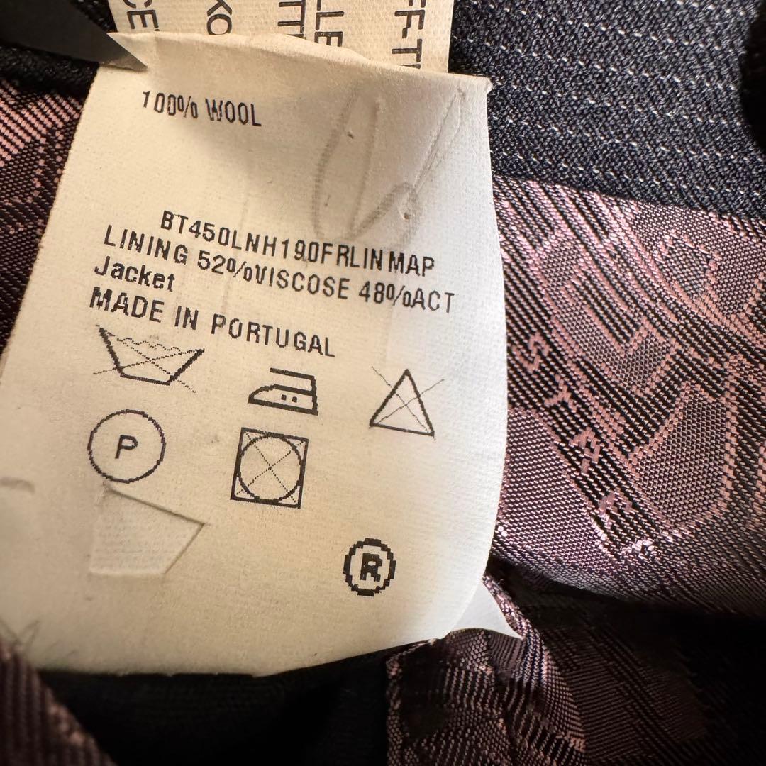 【美品】ポールスミス セットアップスーツ ストライプ グレー フローラル