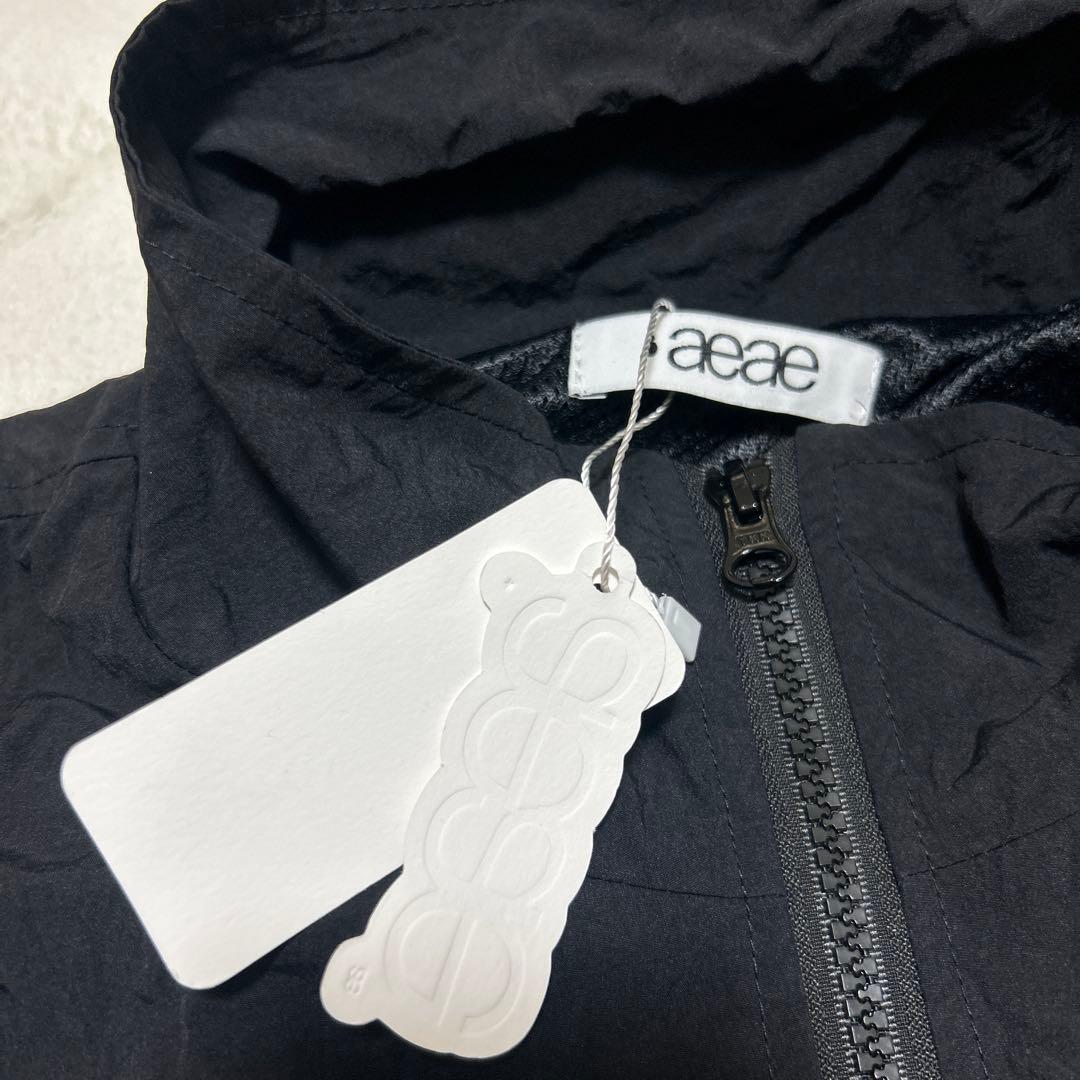 韓国　aeae アウター　ジャケット　黒　ブラック　ジップアップ　ウィメンズ