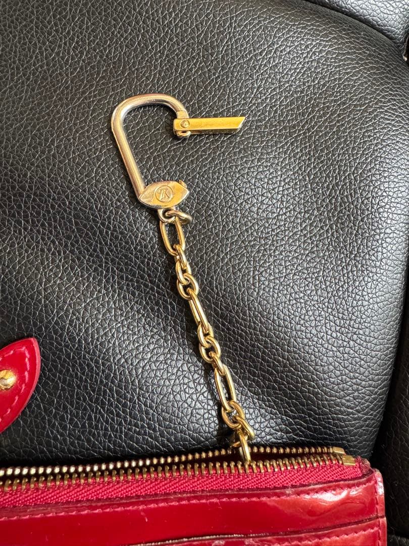 GW限定値下げ！ルイヴィトン モノグラムヴェルニ ポシェット キーケース 赤