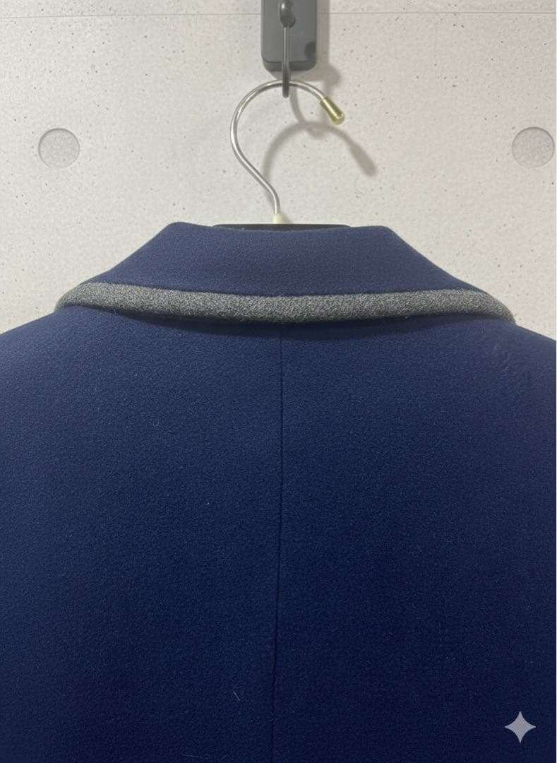 【極美品】ケープハイツ ダウンチェスターコート ネイビー S（M〜L相当）