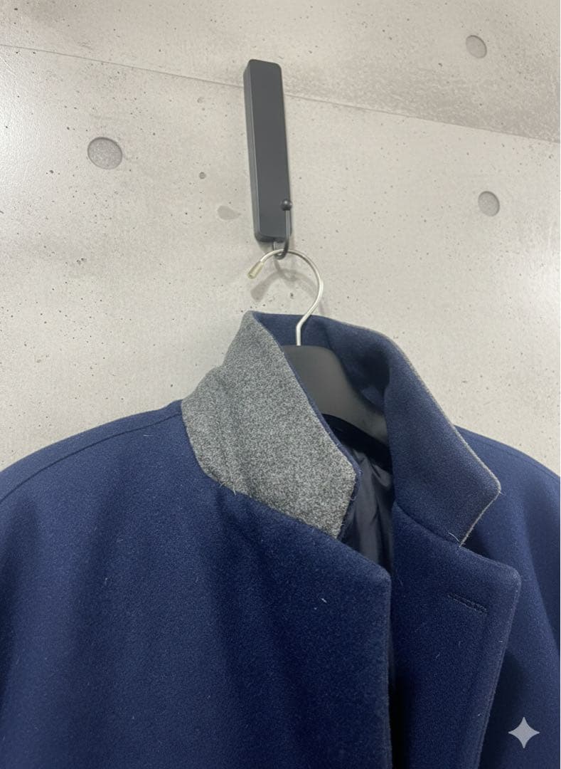 【極美品】ケープハイツ ダウンチェスターコート ネイビー S（M〜L相当）