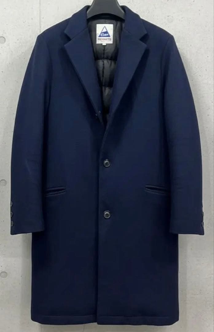 【極美品】ケープハイツ ダウンチェスターコート ネイビー S（M〜L相当）
