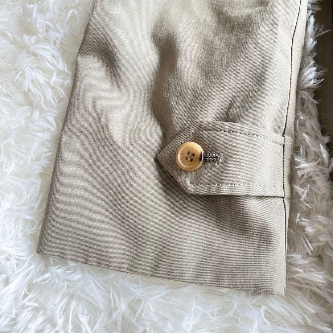 美品　バーバリーロンドン　ステンカラーコート　カーキ　ライナー付き　ノバチェック