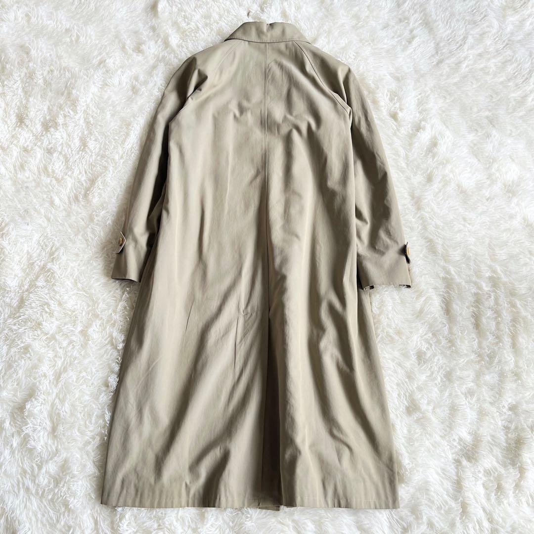 美品　バーバリーロンドン　ステンカラーコート　カーキ　ライナー付き　ノバチェック