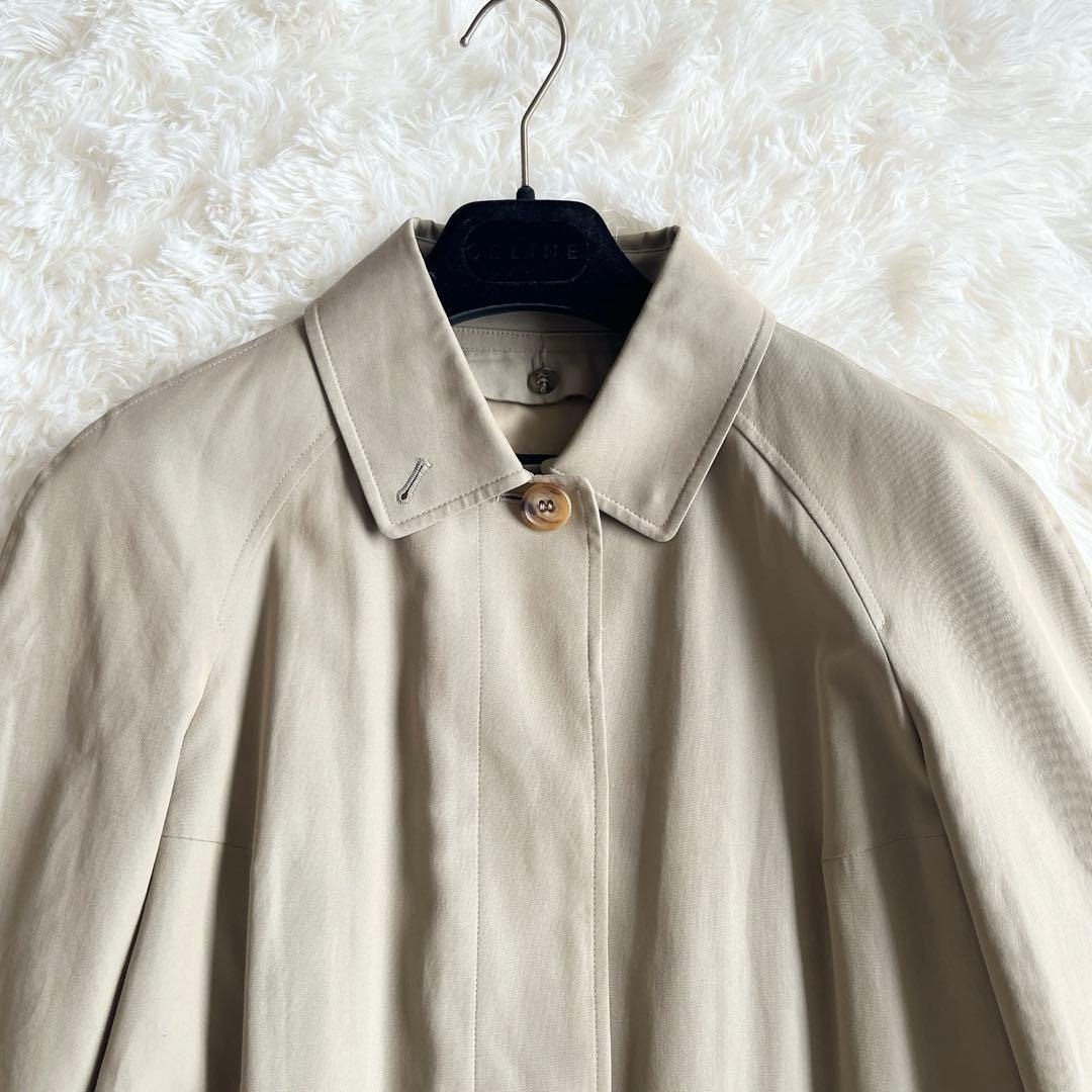 美品　バーバリーロンドン　ステンカラーコート　カーキ　ライナー付き　ノバチェック