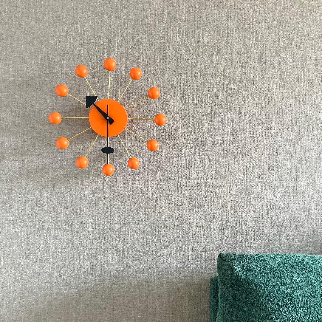 美品 正規品 オレンジ ボールクロック vitra ジョージネルソン