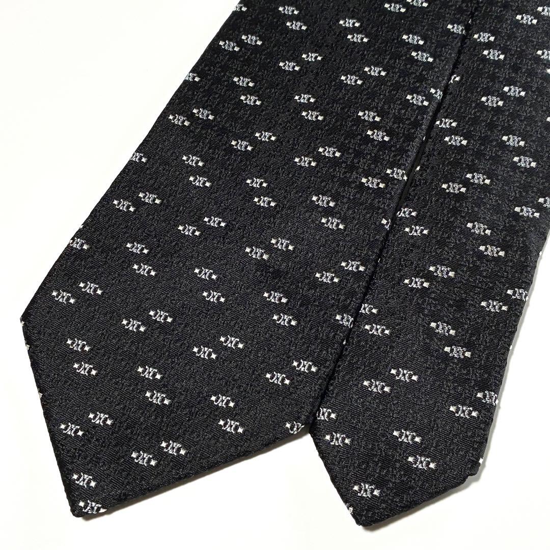3814✨極美品✨セリーヌ ネクタイ 総柄 マカダム トリオンフ ロゴグラム