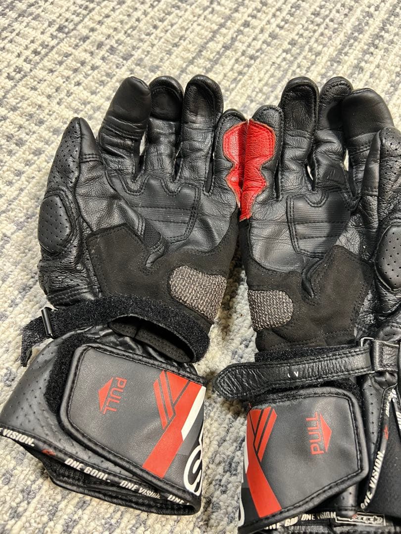 alpinestars SP-8 V3バイクグローブ 赤黒　L