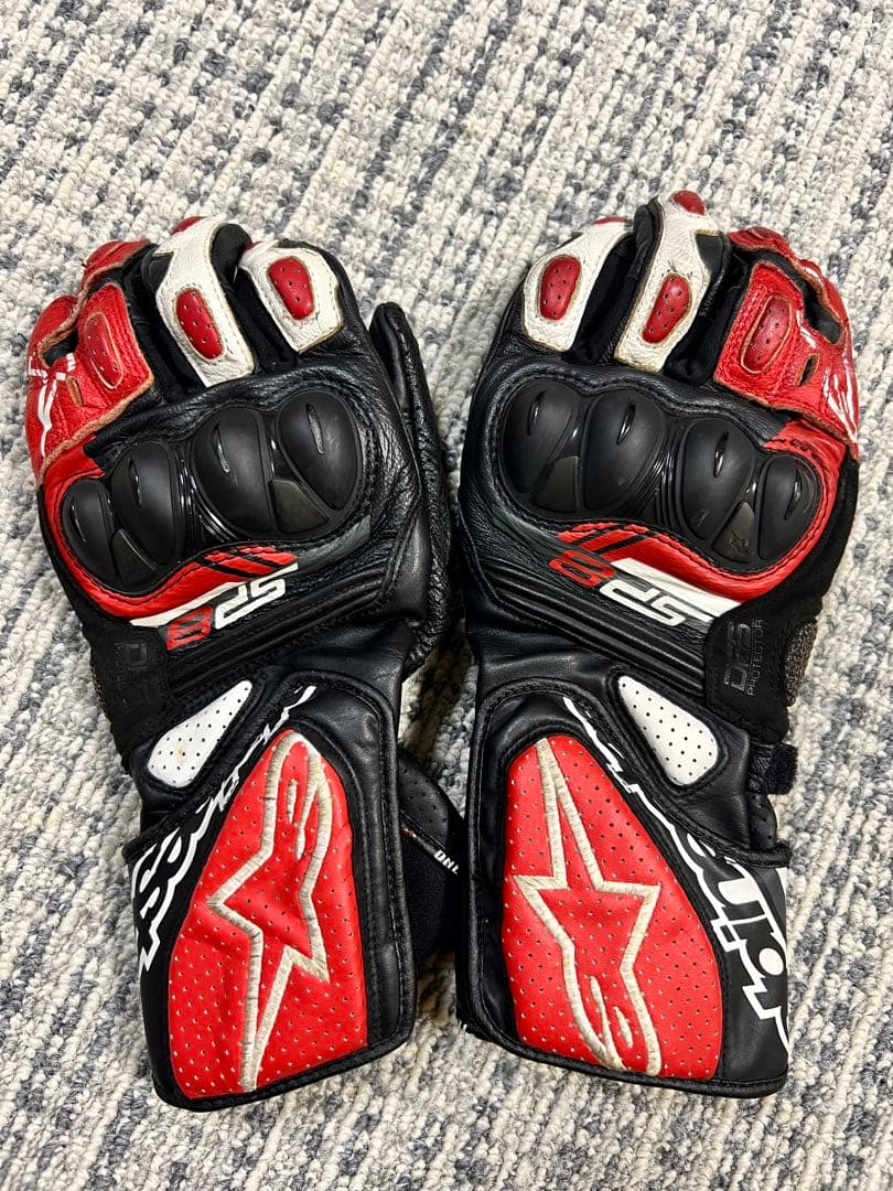 alpinestars SP-8 V3バイクグローブ 赤黒　L