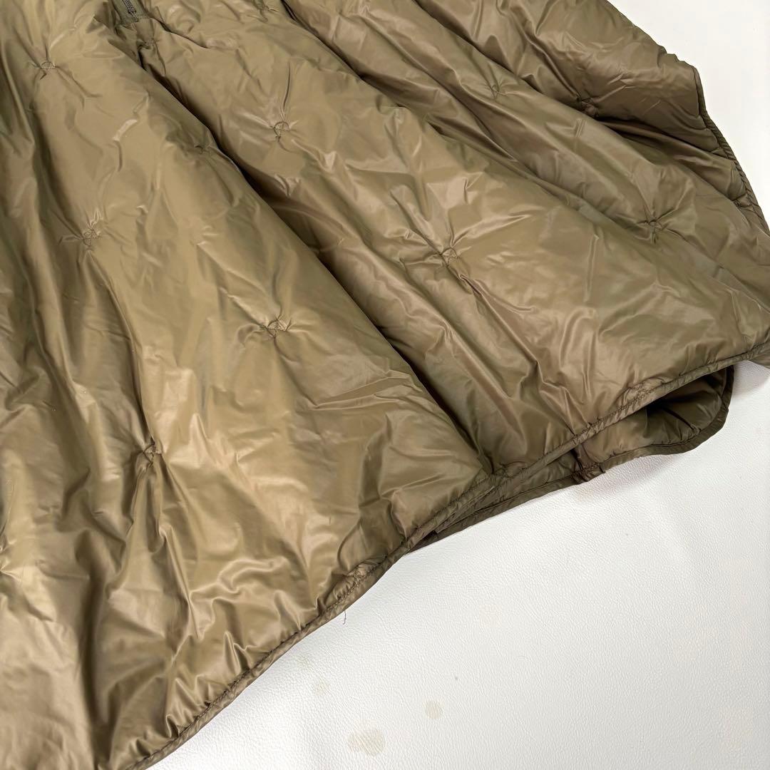 【美品】マックスアンドコー ポンチョ プルオーバー フード 中綿 カーキ 軽量