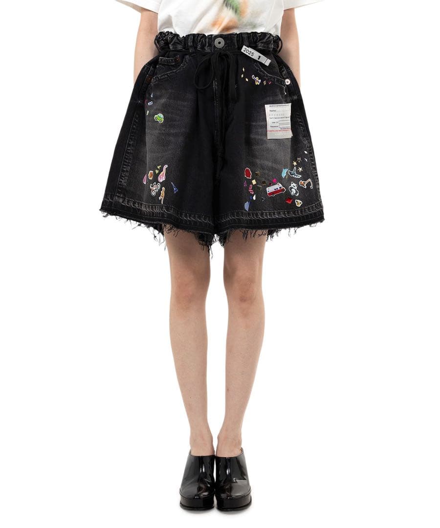 【新品タグ付き】ミハラヤスヒロ ステッカー ショートパンツ36