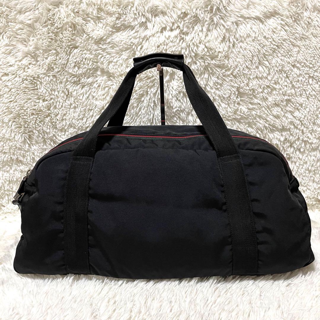 【超極美品】GUCCI グッチ　ボストンバッグ ナイロン　ブラック　黒　2way