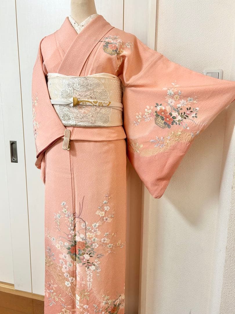 美品　絞り　正絹訪問着　フルセット4点　入学式　七五三　お宮参り　結婚式