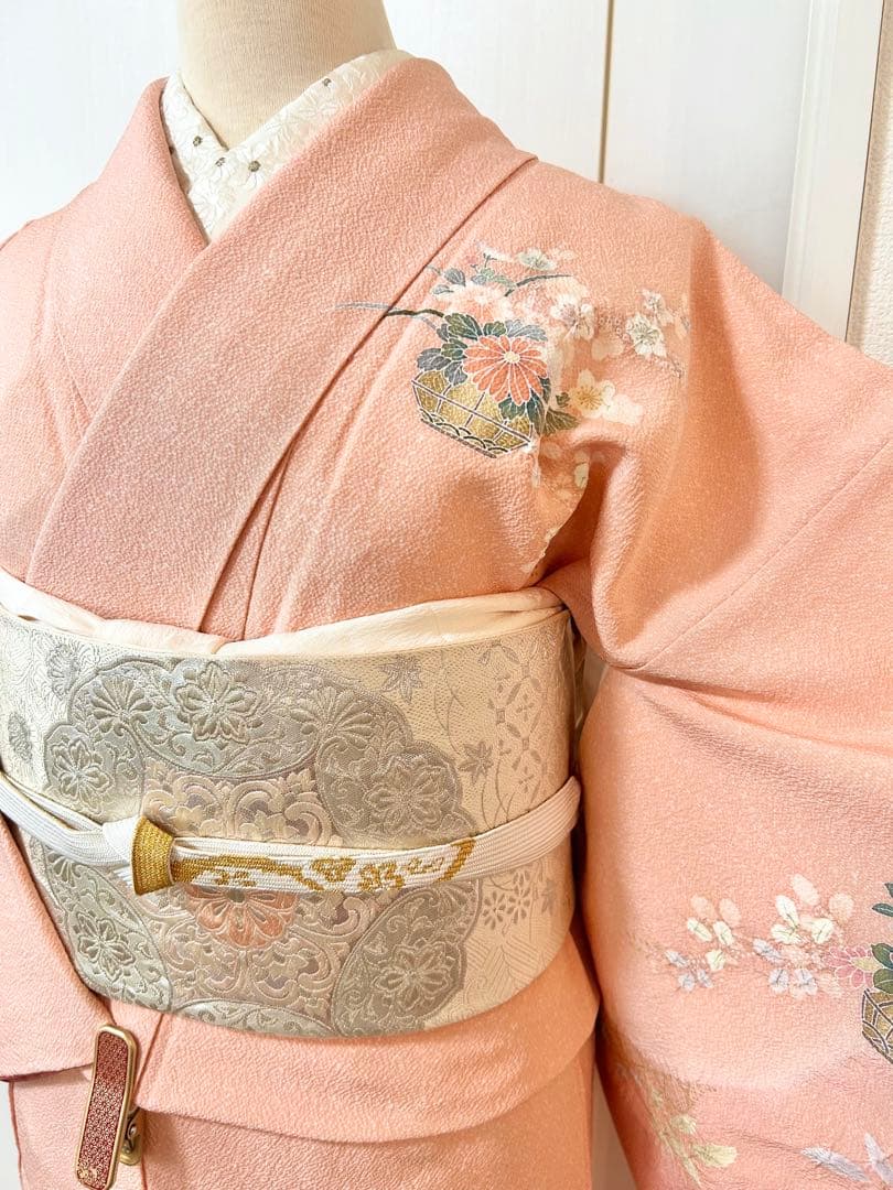 美品　絞り　正絹訪問着　フルセット4点　入学式　七五三　お宮参り　結婚式