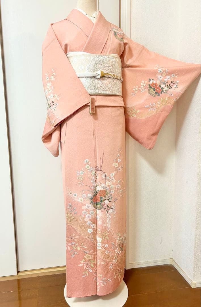 美品　絞り　正絹訪問着　フルセット4点　入学式　七五三　お宮参り　結婚式