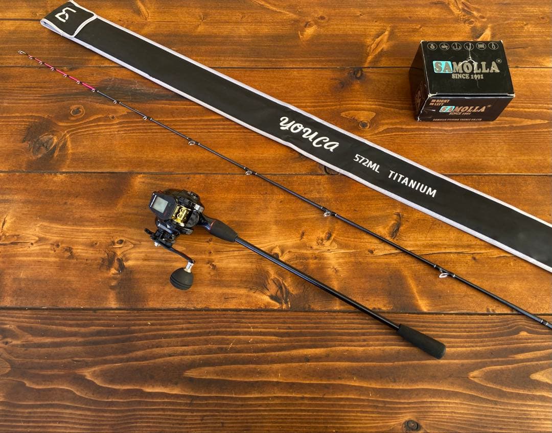ジギングセット　左巻き　ジギングロッド　C572ML スロージギング　タイラバ
