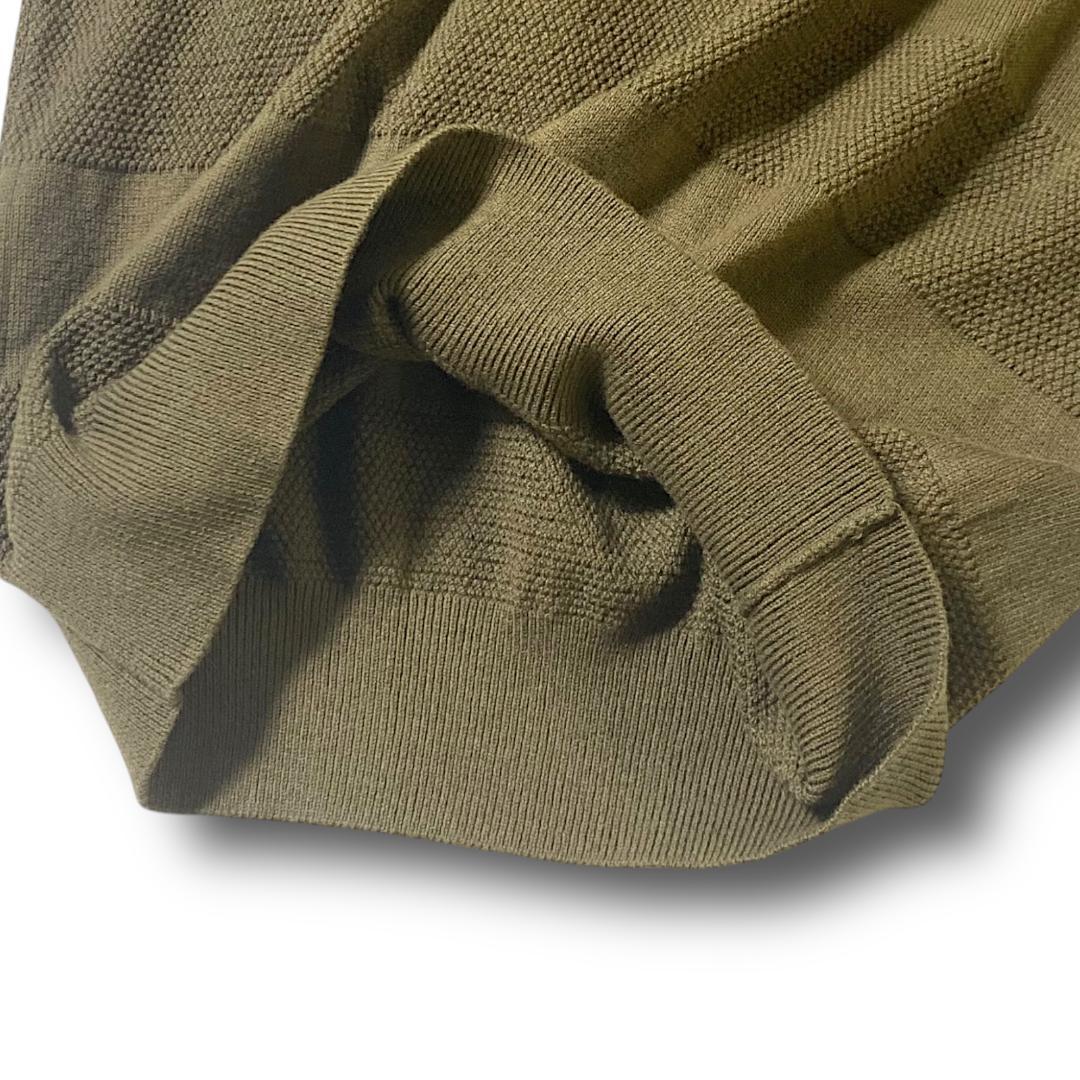 4 定価5.1万 パーリーゲイツ 3WAY ニット プルオーバー セーター 迷彩