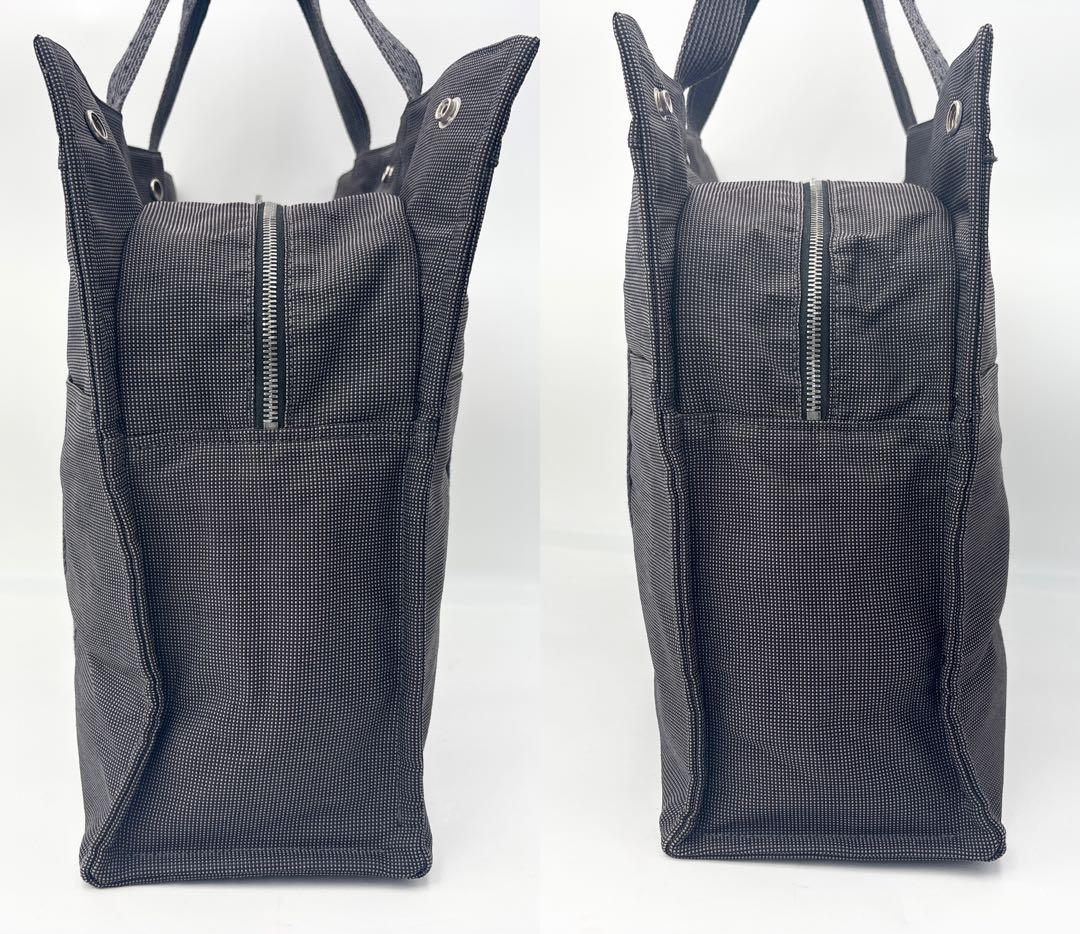 エルメス エールライン MM トートバッグ グレー系 鞄 カバン カデナ