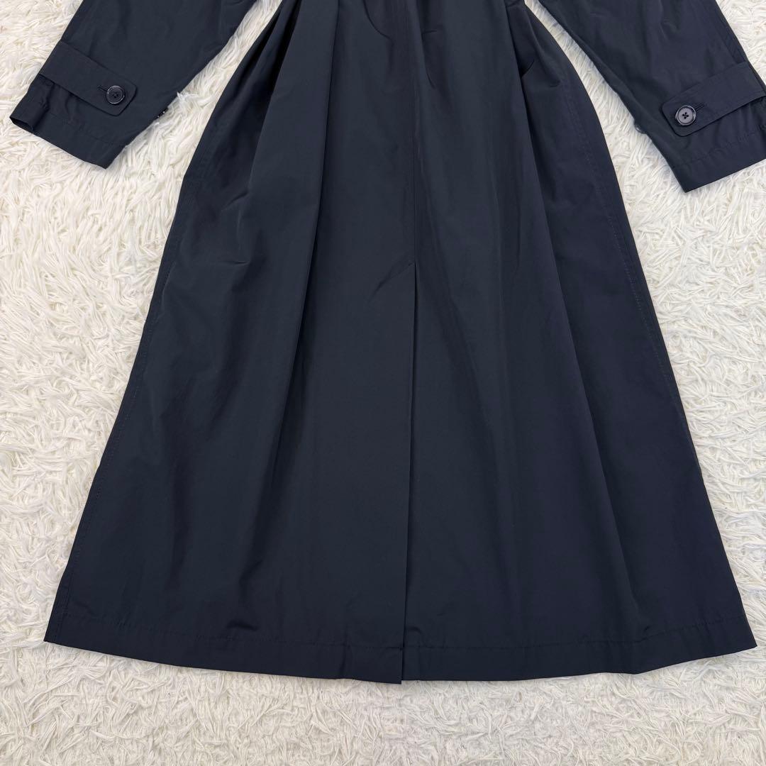 美品 2024 マカフィー コットンポリエステルウェザー トレンチコート 紺 M