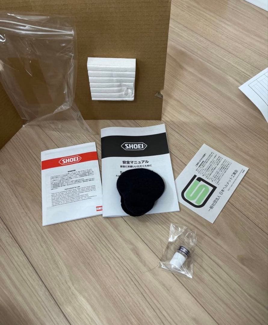 SHOEI Z-7 艶あり黒 Ｌサイズ ゴールド・シルバーミラー付き