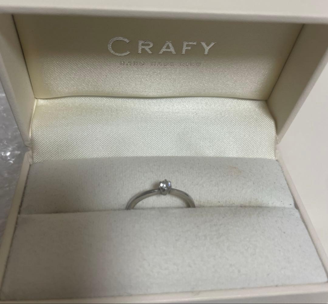 ハンドメイドブランド　CRAFY プラチナリング ダイヤモンド　22日迄お値下げ