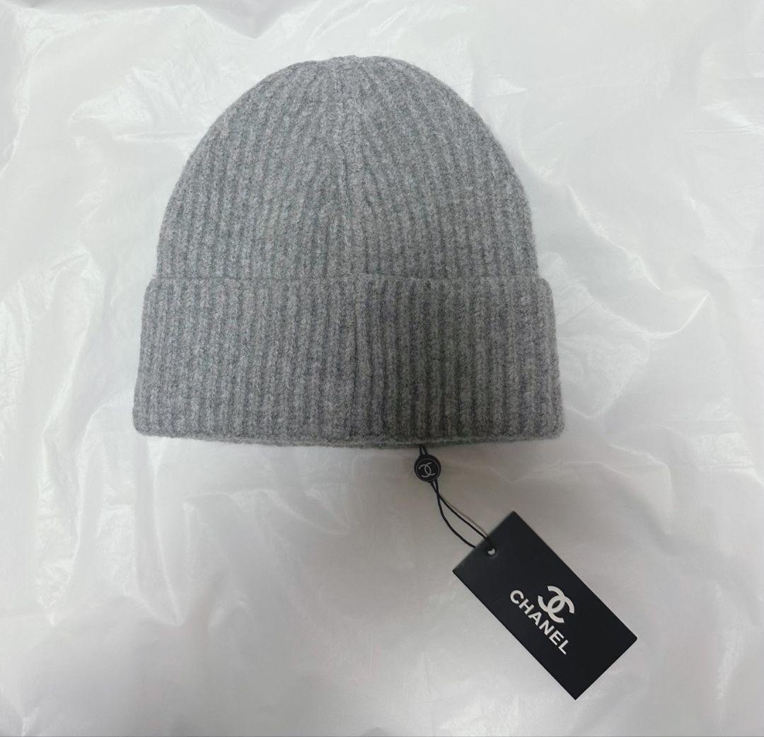CHANEL グレー ビーニー新品