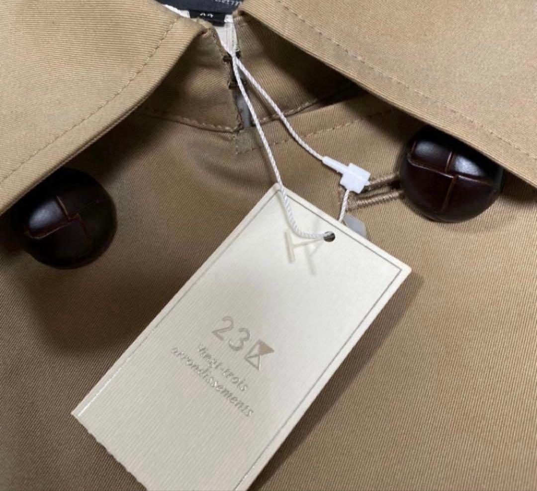 大きいサイズ！新品タグ付き/23区/Aライン/ショートコート44